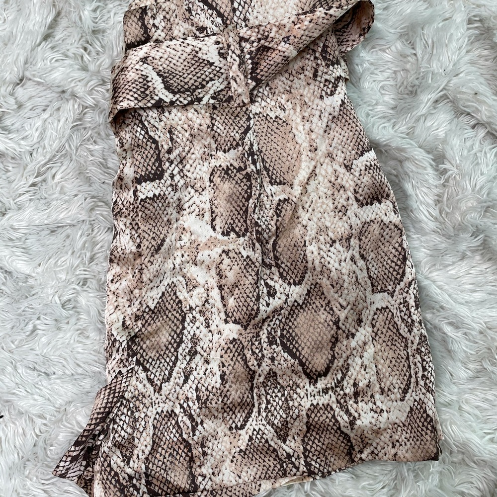 Snake skin shorts